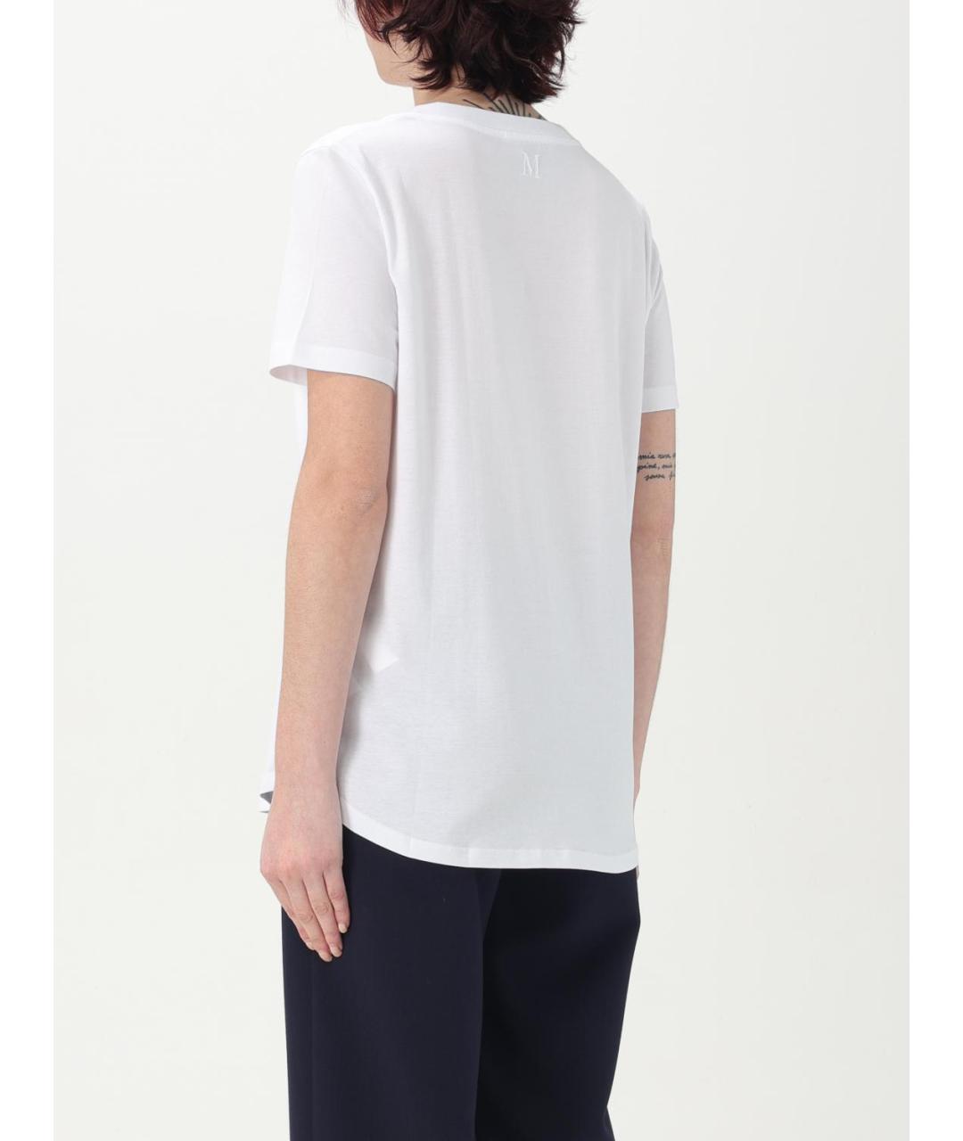 'S MAX MARA Белая футболка, фото 3
