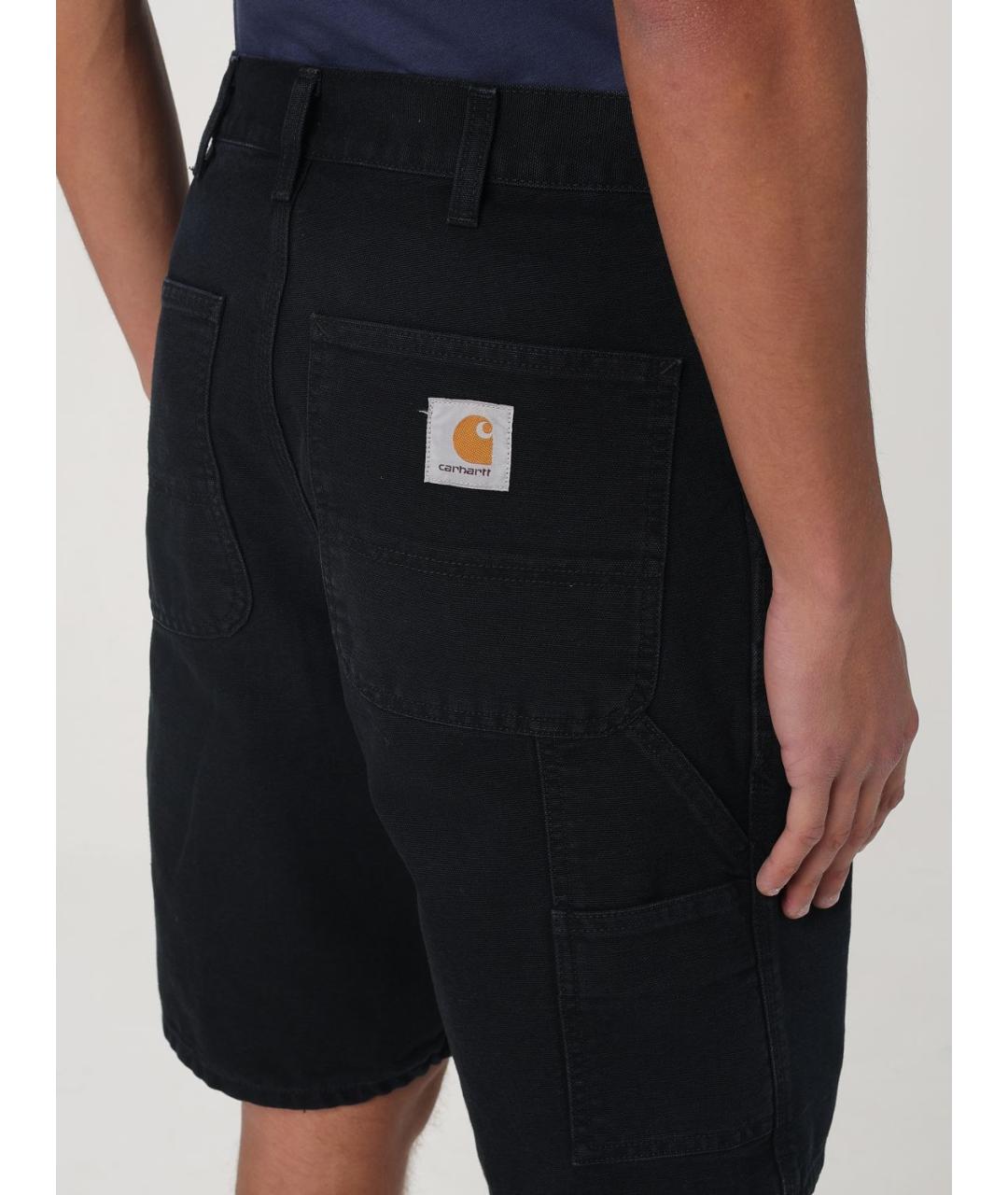 CARHARTT WIP Черные хлопковые шорты, фото 5