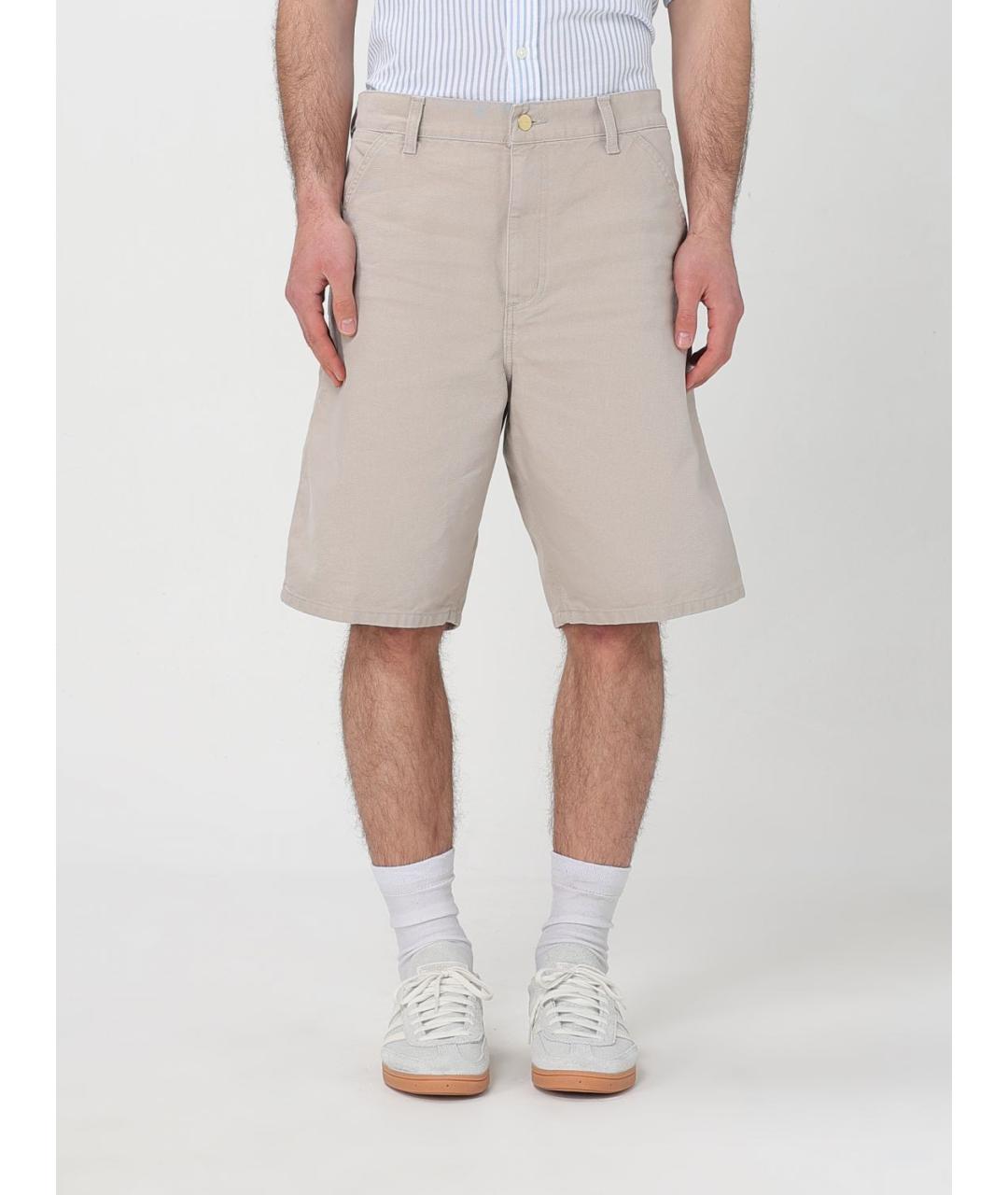 CARHARTT WIP Бежевые шорты, фото 5