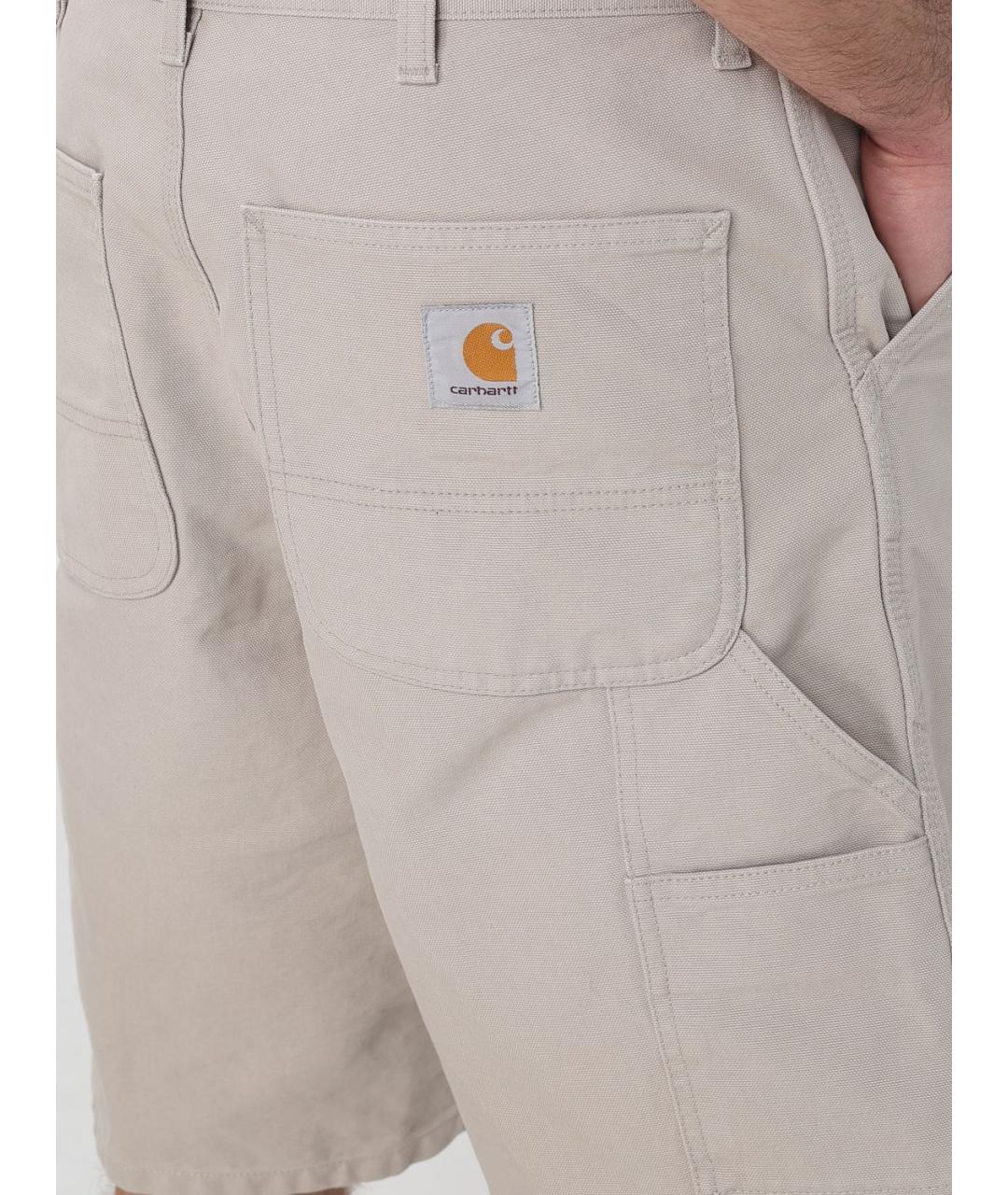 CARHARTT WIP Бежевые шорты, фото 4
