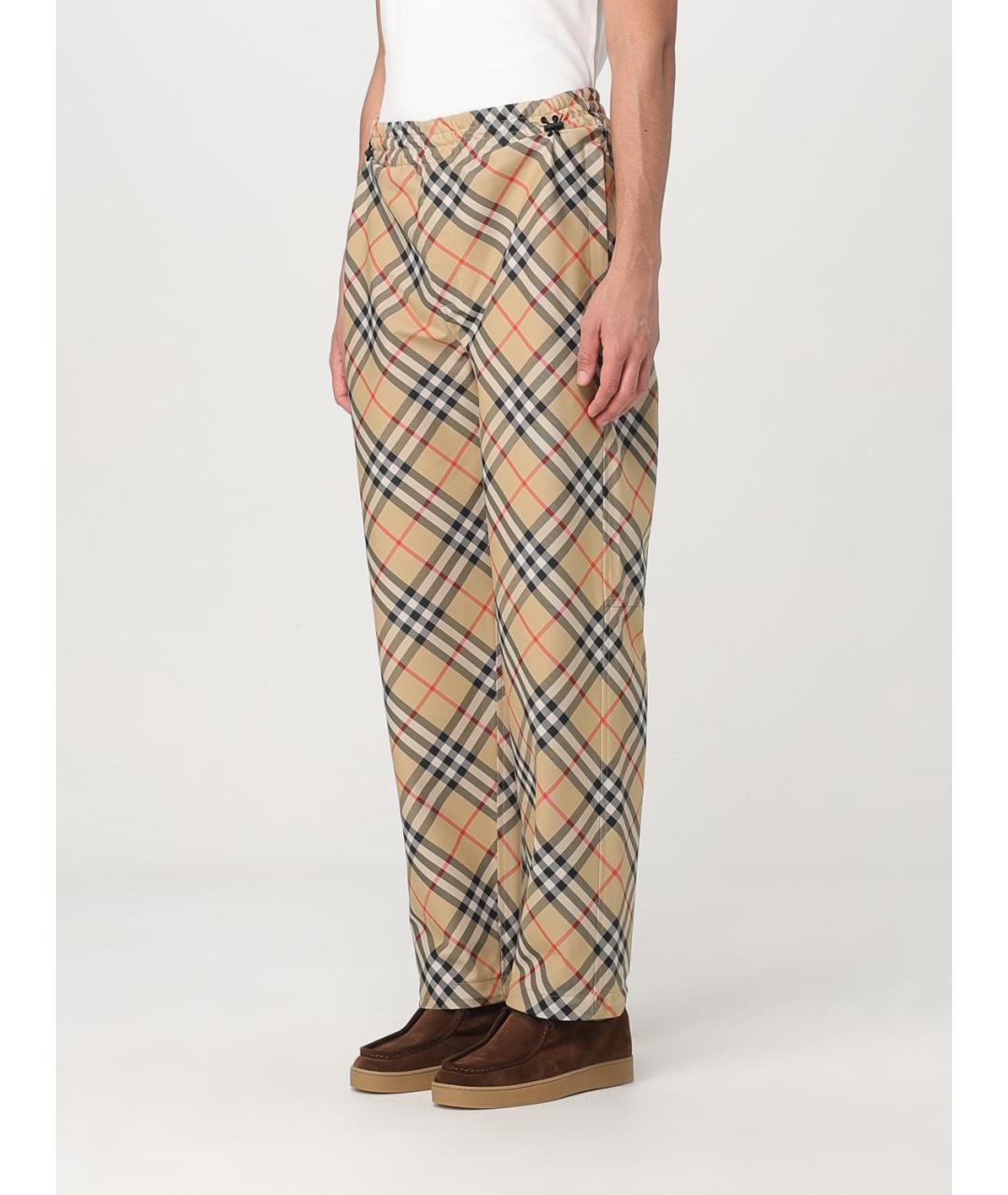BURBERRY Бежевые повседневные брюки, фото 5