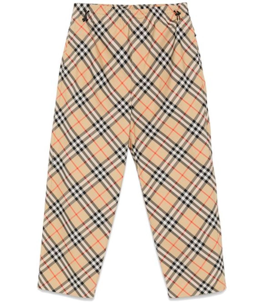 BURBERRY Бежевые повседневные брюки, фото 1