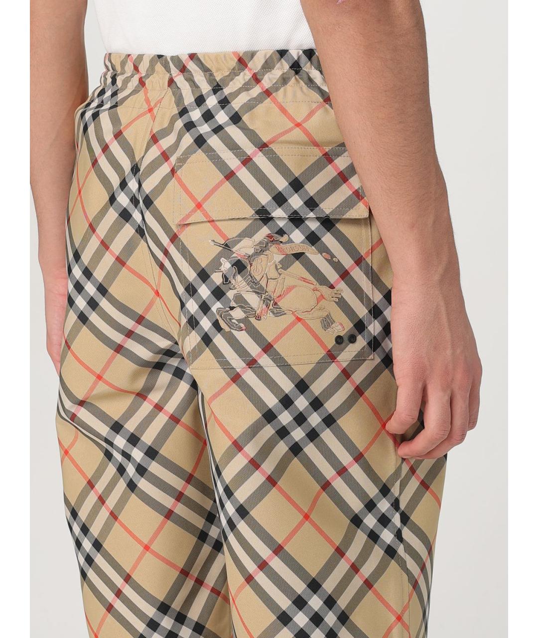 BURBERRY Бежевые повседневные брюки, фото 6