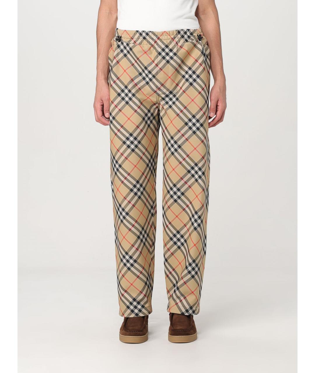 BURBERRY Бежевые повседневные брюки, фото 2