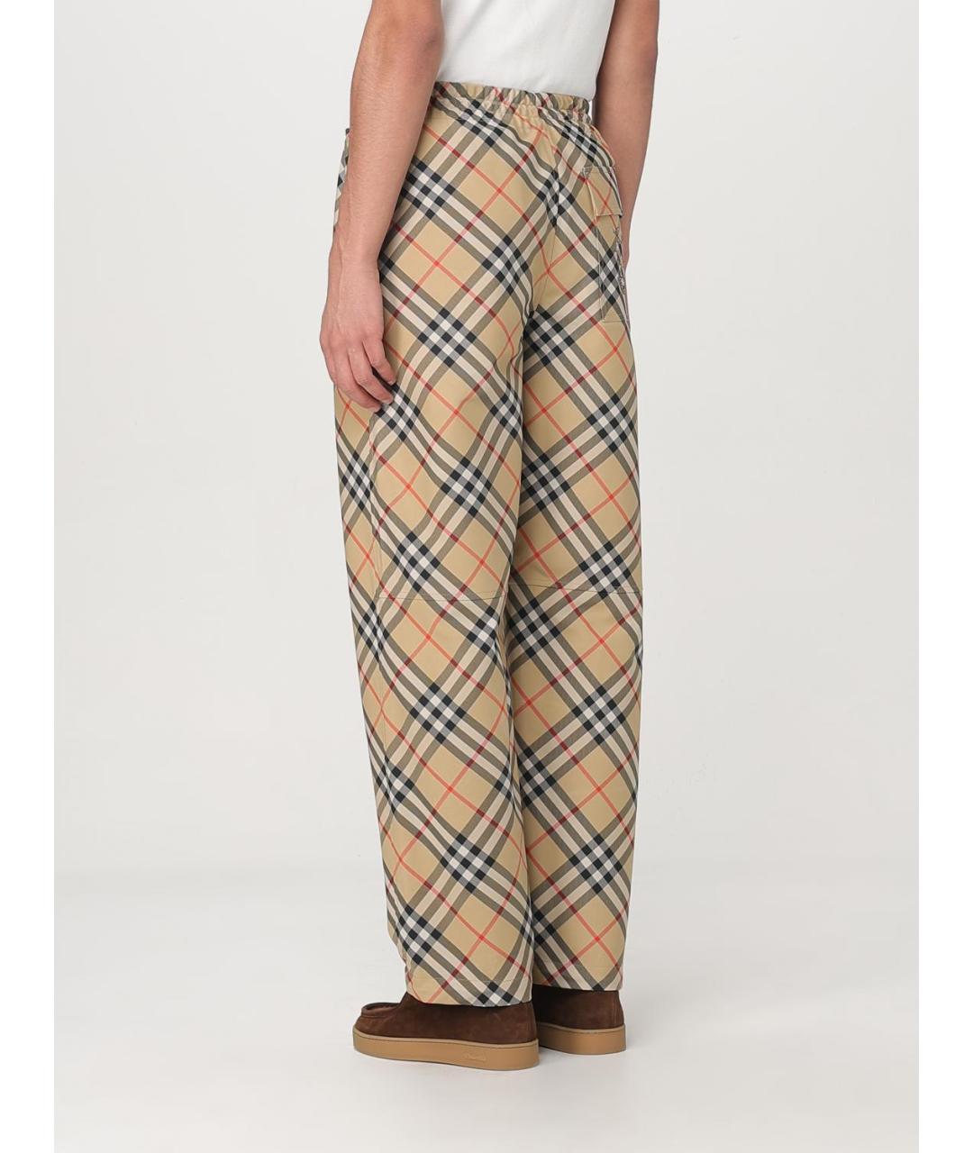 BURBERRY Бежевые повседневные брюки, фото 4
