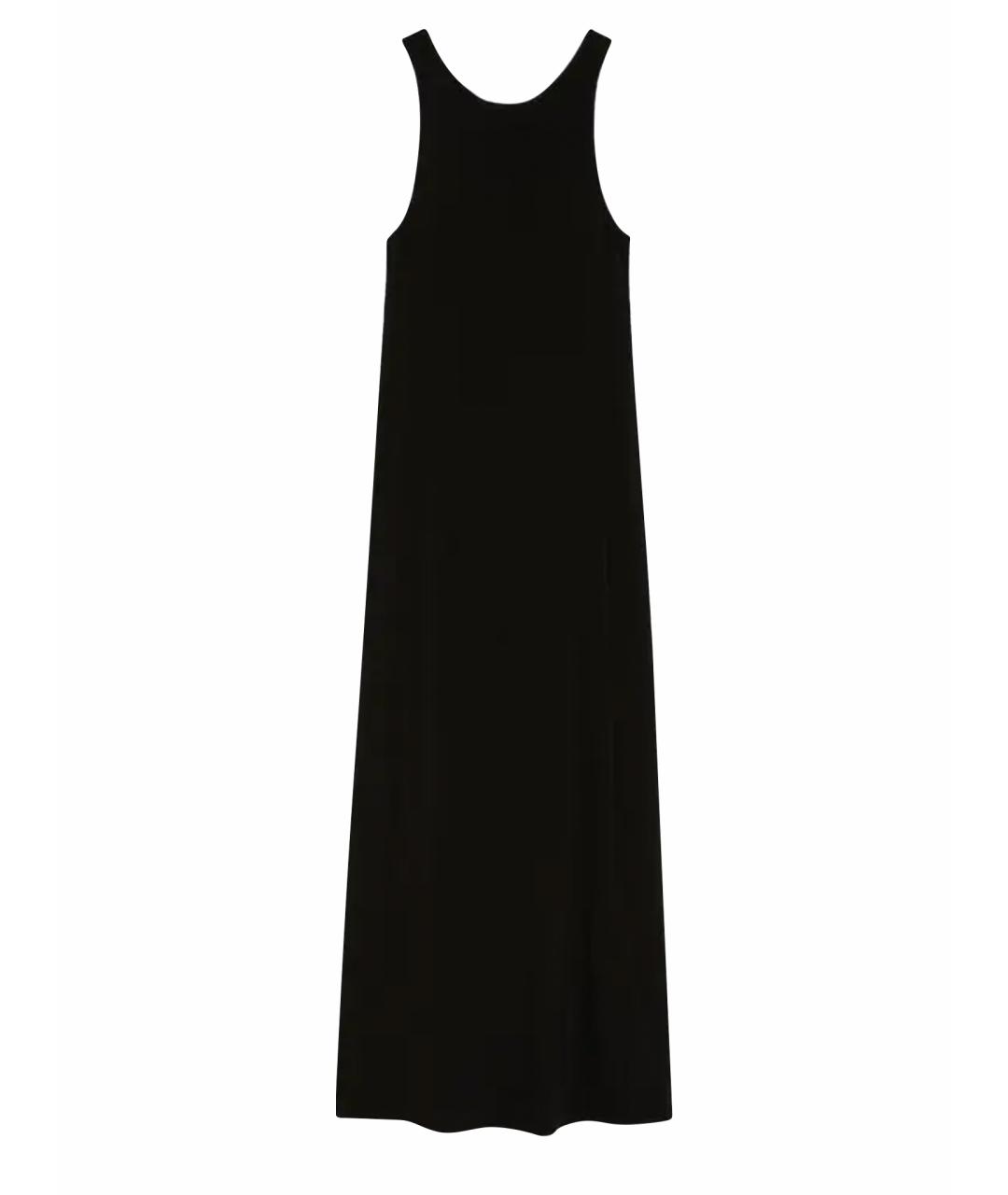 MAX MARA Черное вискозное повседневное платье, фото 1