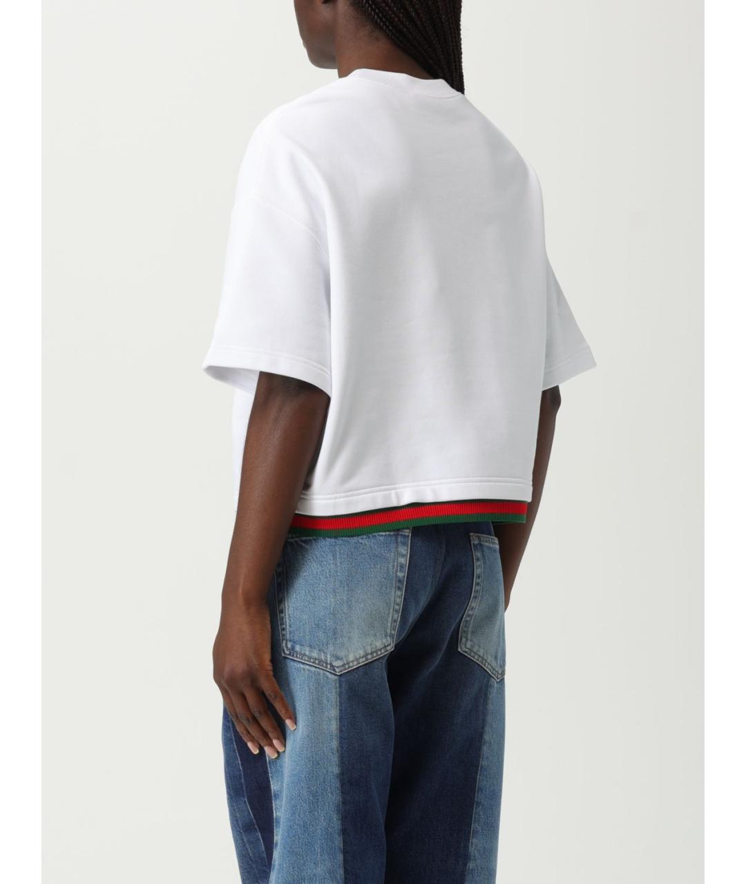 GUCCI Белая футболка, фото 4