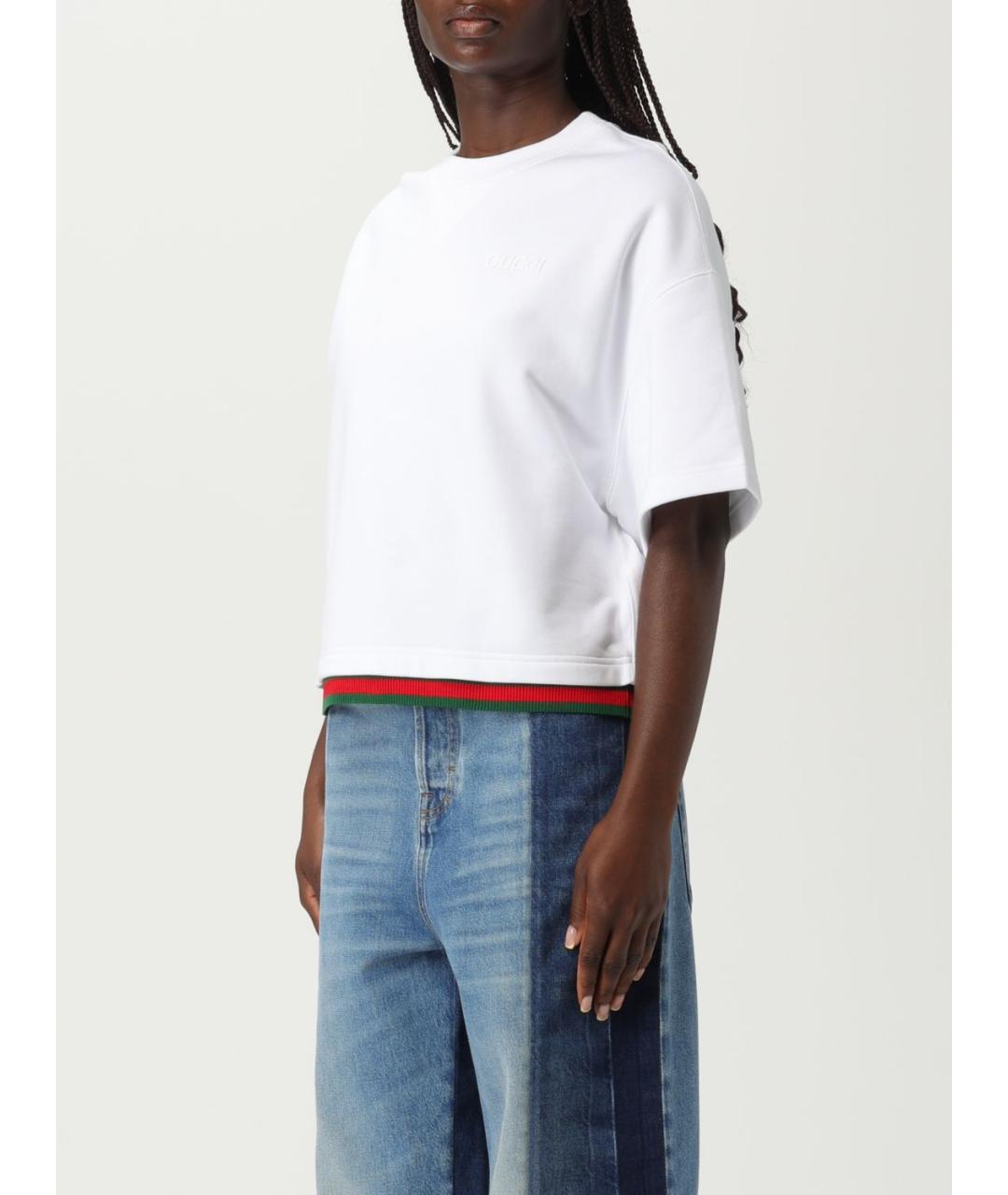 GUCCI Белая футболка, фото 5