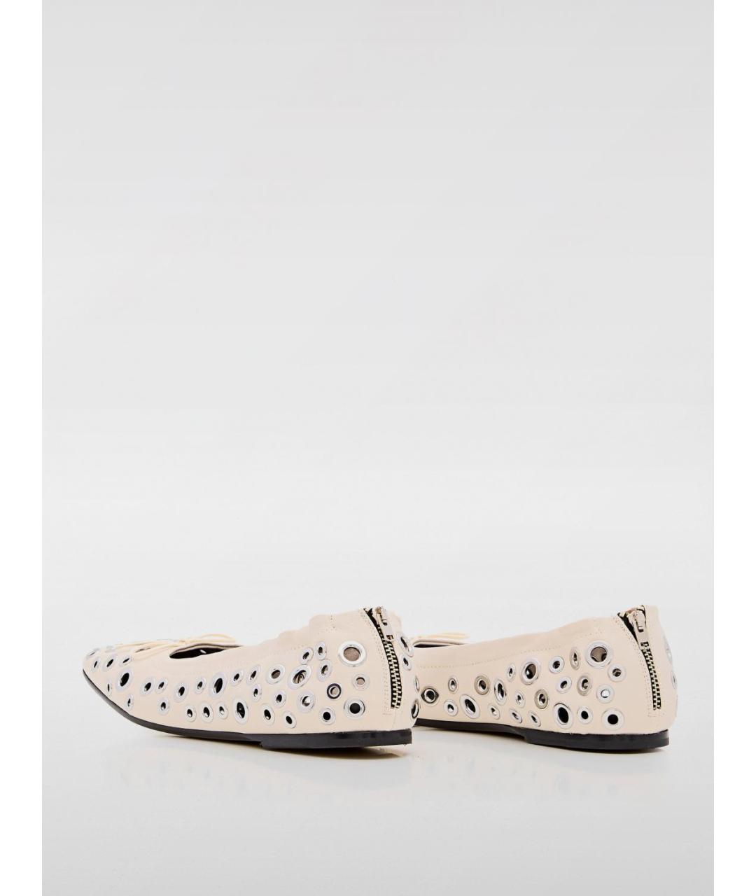 GOLDEN GOOSE DELUXE BRAND Белые балетки, фото 3