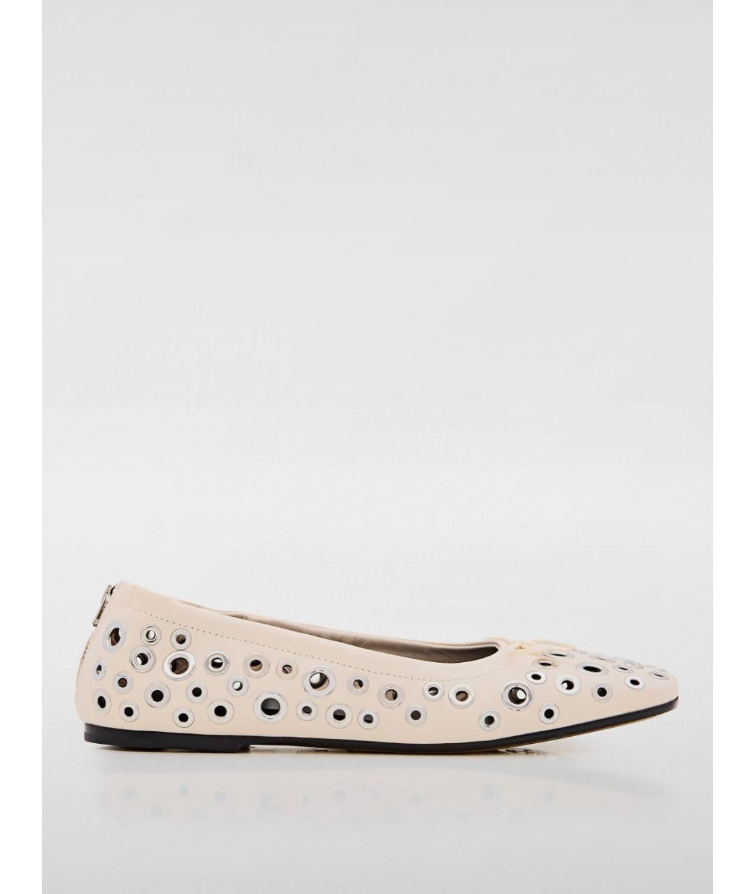 GOLDEN GOOSE DELUXE BRAND Белые балетки, фото 5