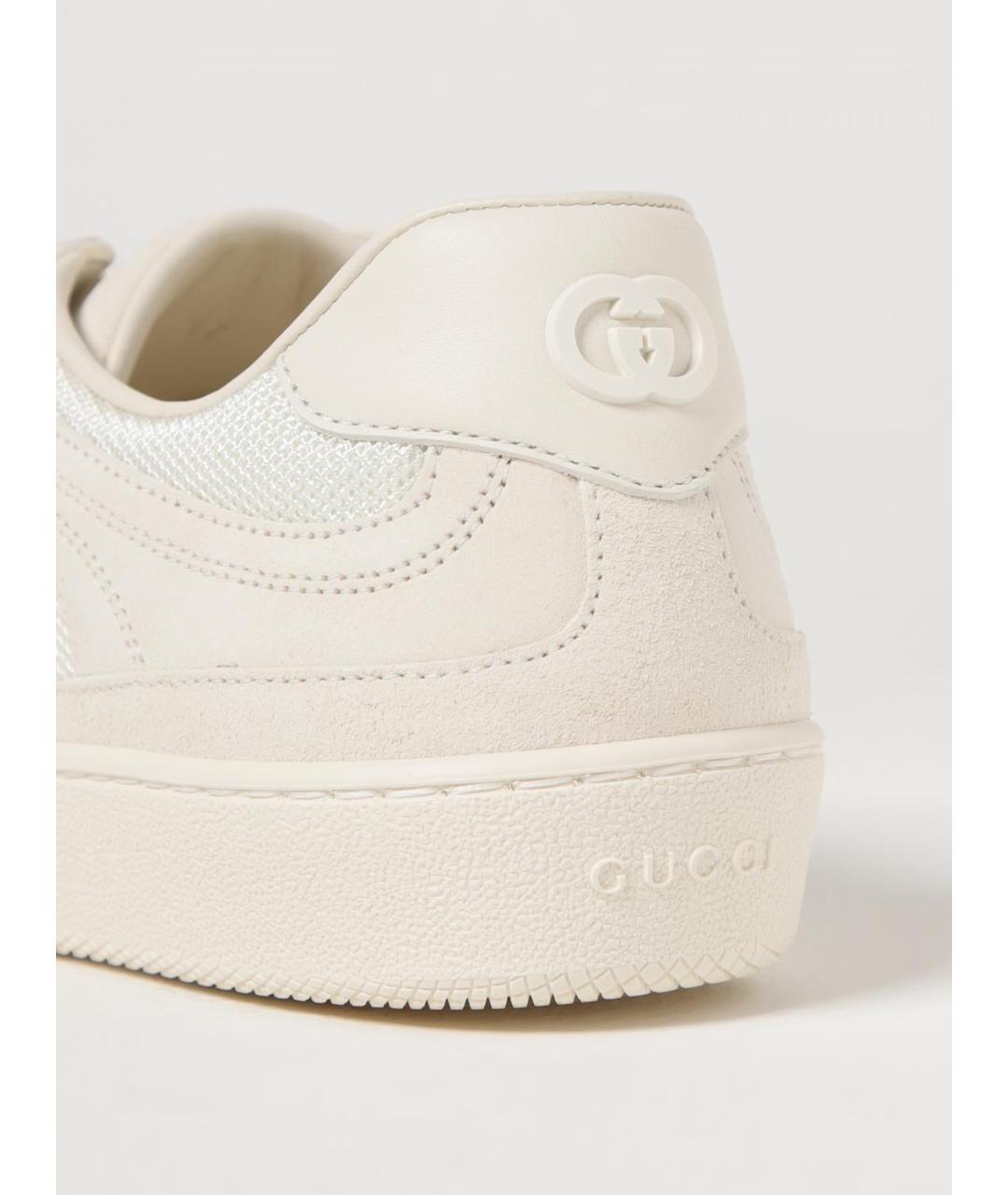 GUCCI Бежевые кеды, фото 4