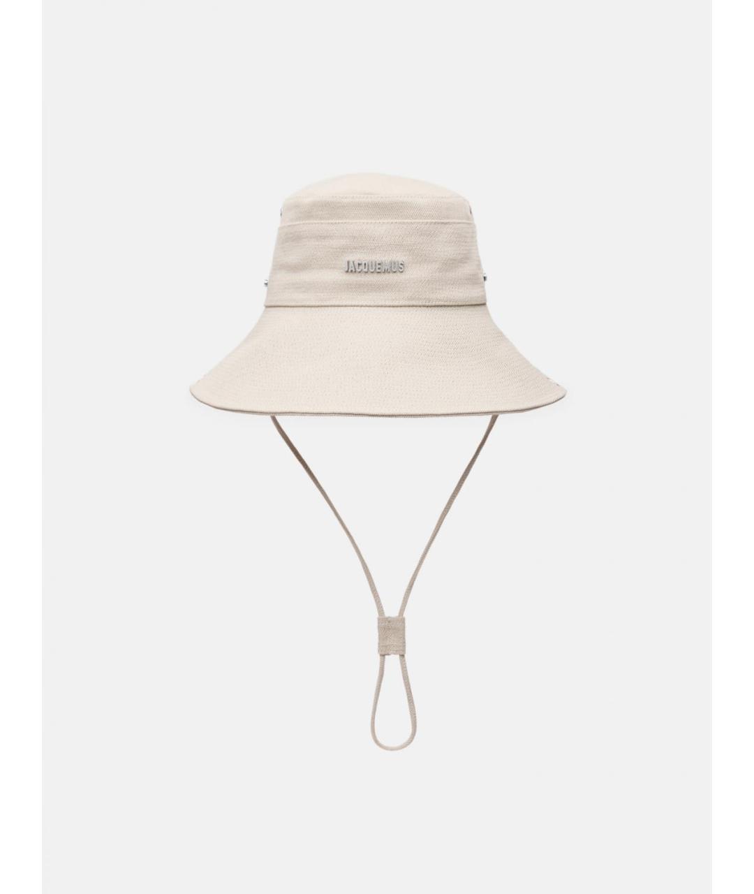 JACQUEMUS Бежевая шляпа, фото 3