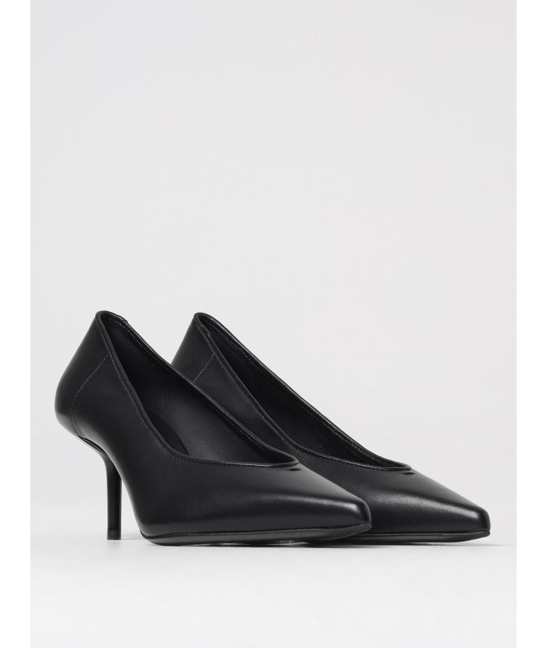 MAX MARA Черные кожаные туфли, фото 2