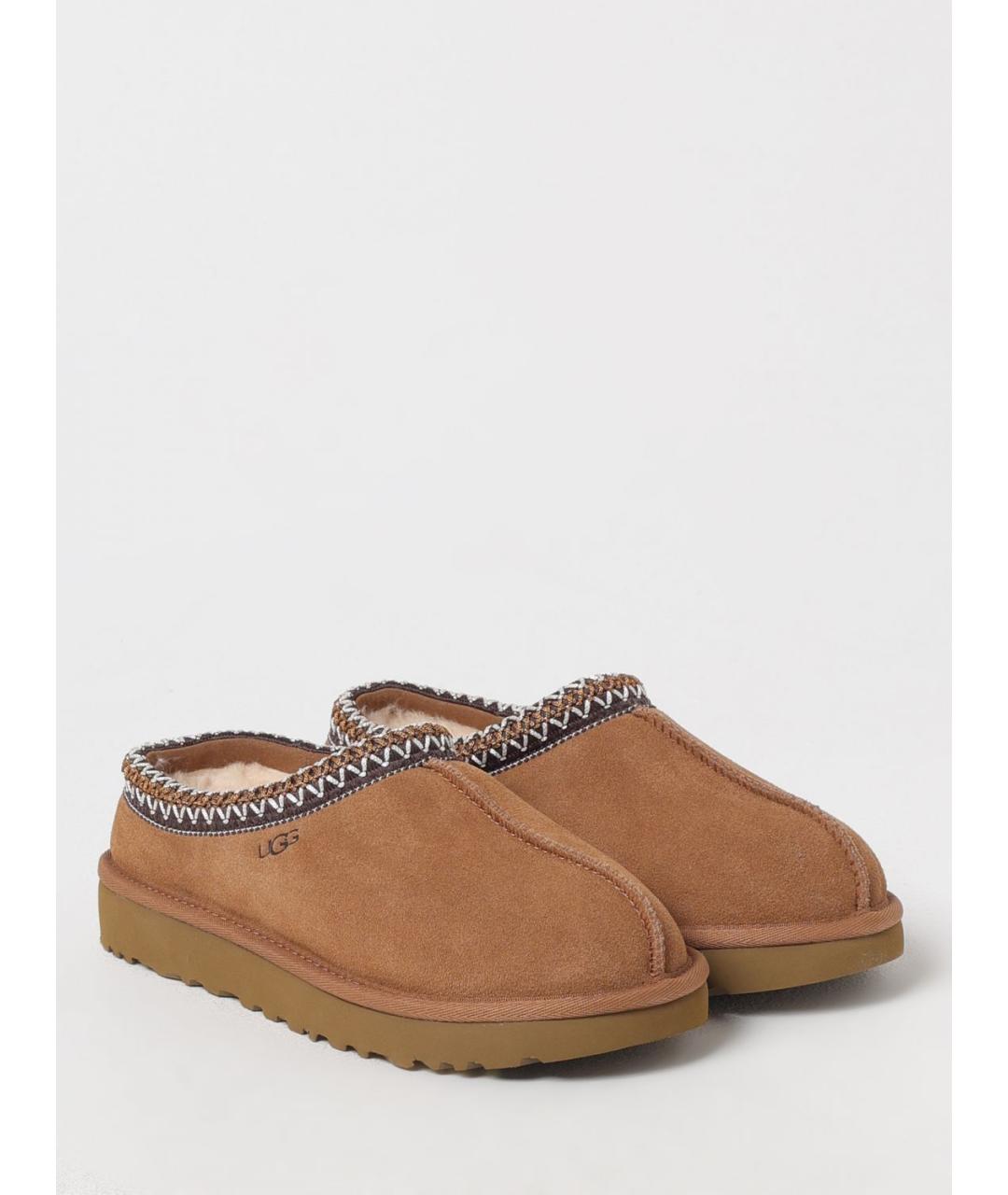 UGG AUSTRALIA Коричневые нубуковые сабо, фото 2