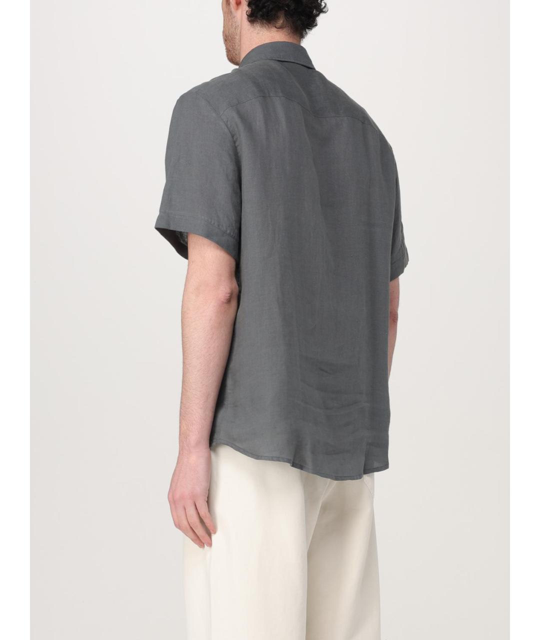 A.P.C. Серая кэжуал рубашка, фото 4