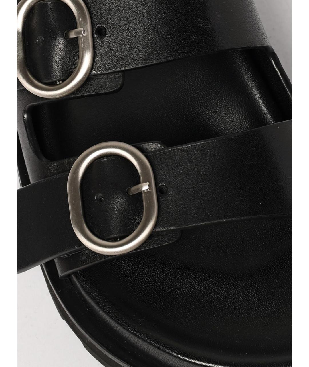 JIL SANDER Черные босоножки, фото 4