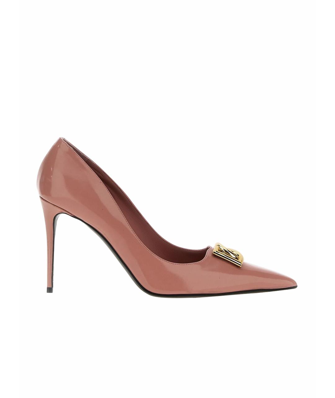 DOLCE&GABBANA Розовые туфли из лакированной кожи, фото 1