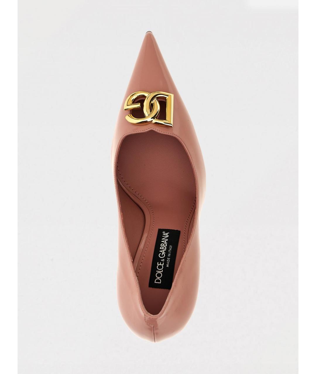 DOLCE&GABBANA Розовые туфли из лакированной кожи, фото 4