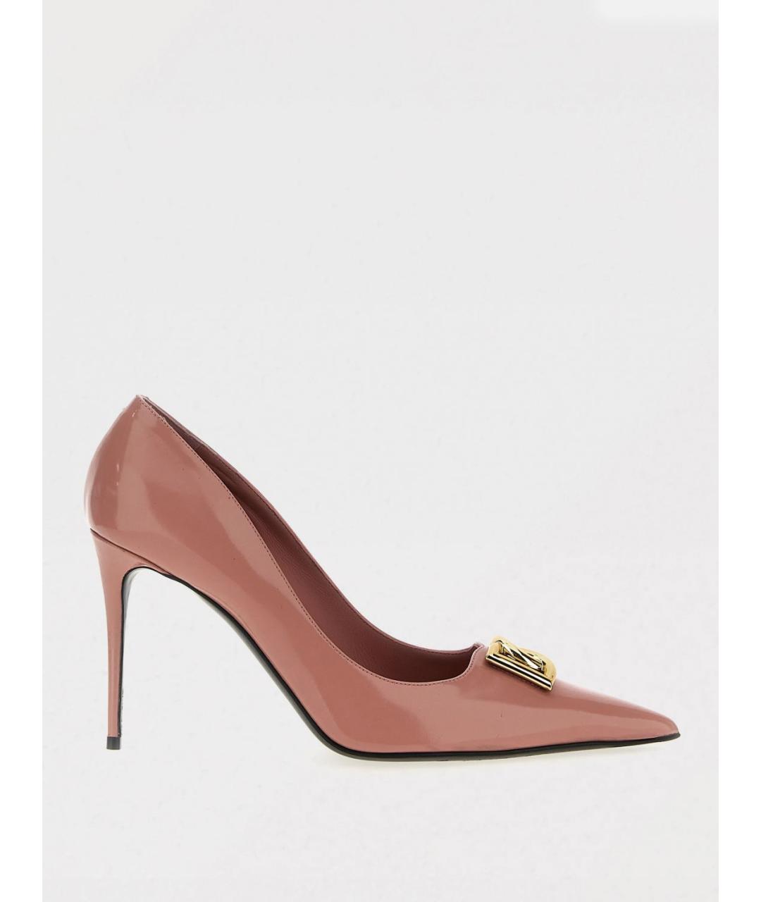 DOLCE&GABBANA Розовые туфли из лакированной кожи, фото 5