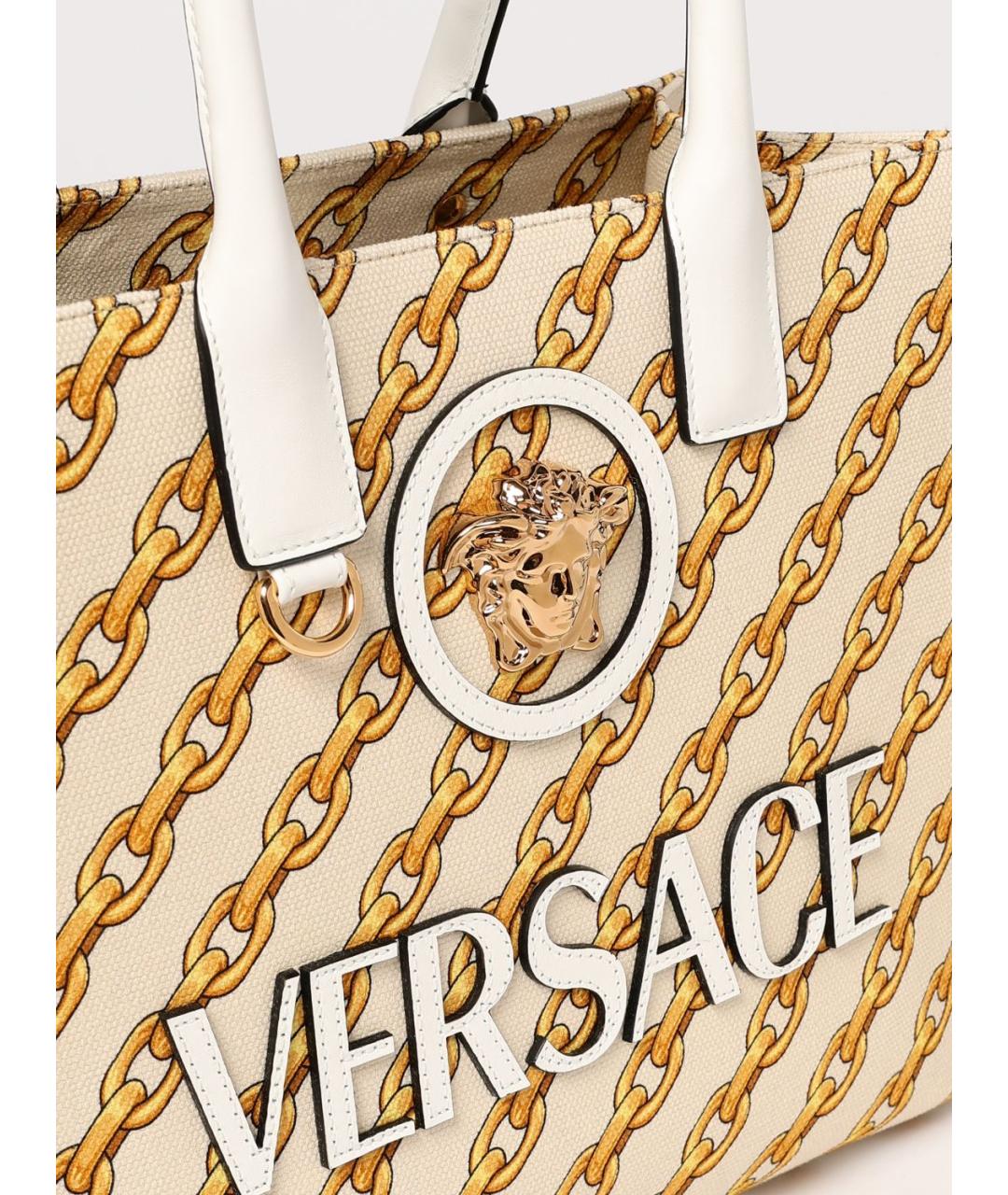 VERSACE Мульти жаккардовая сумка тоут, фото 4