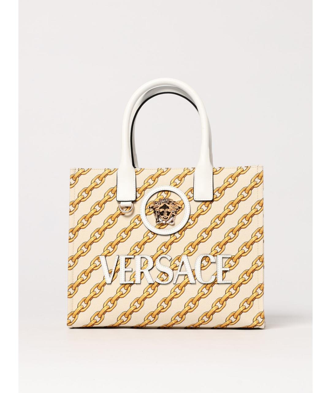 VERSACE Мульти жаккардовая сумка тоут, фото 6