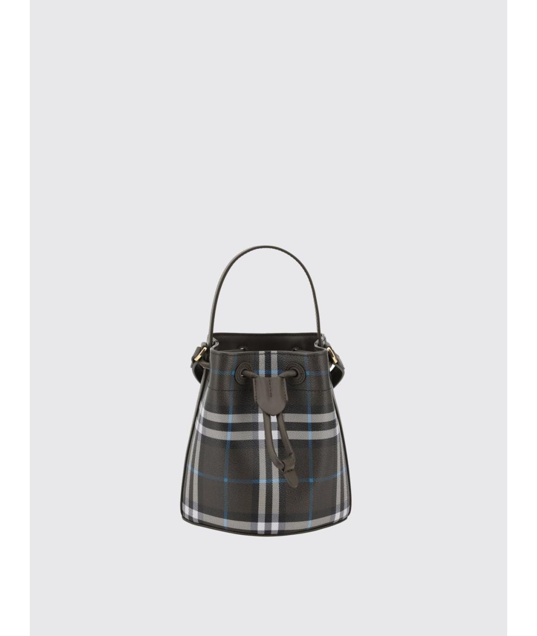 BURBERRY Антрацитовая сумка тоут, фото 4