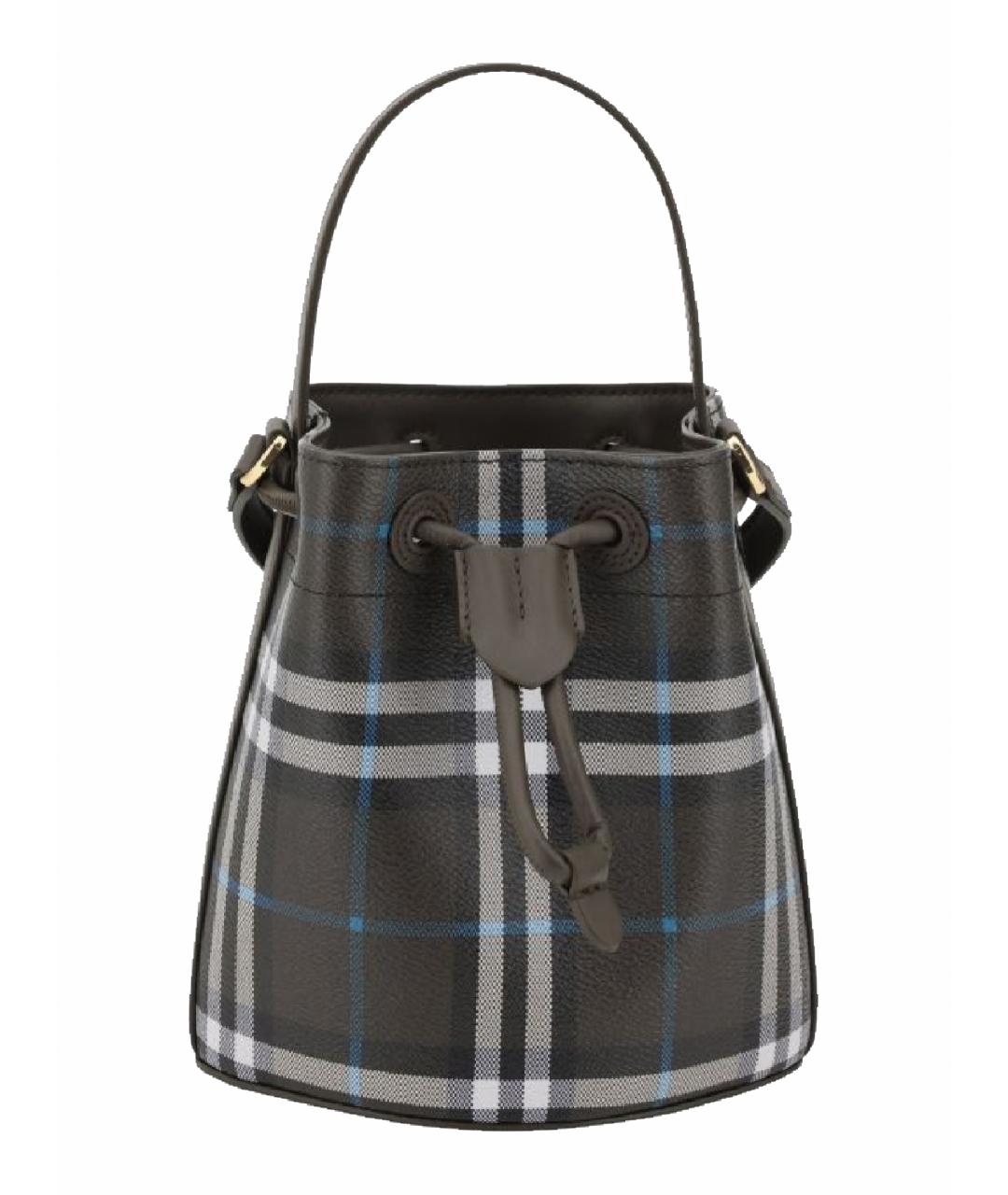 BURBERRY Антрацитовая сумка тоут, фото 1