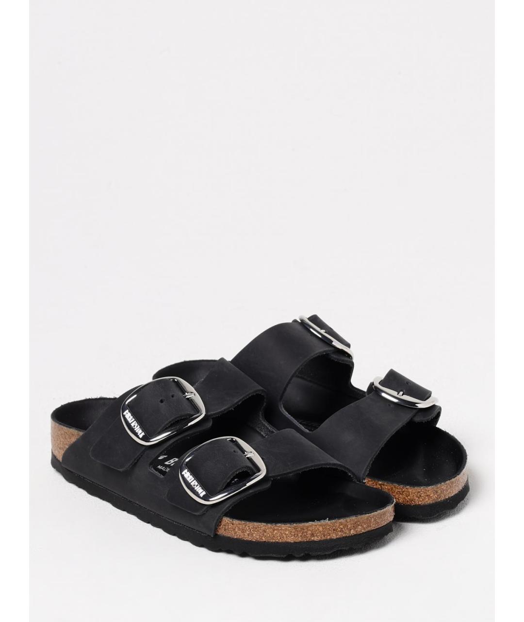 BIRKENSTOCK Черные шлепанцы, фото 2