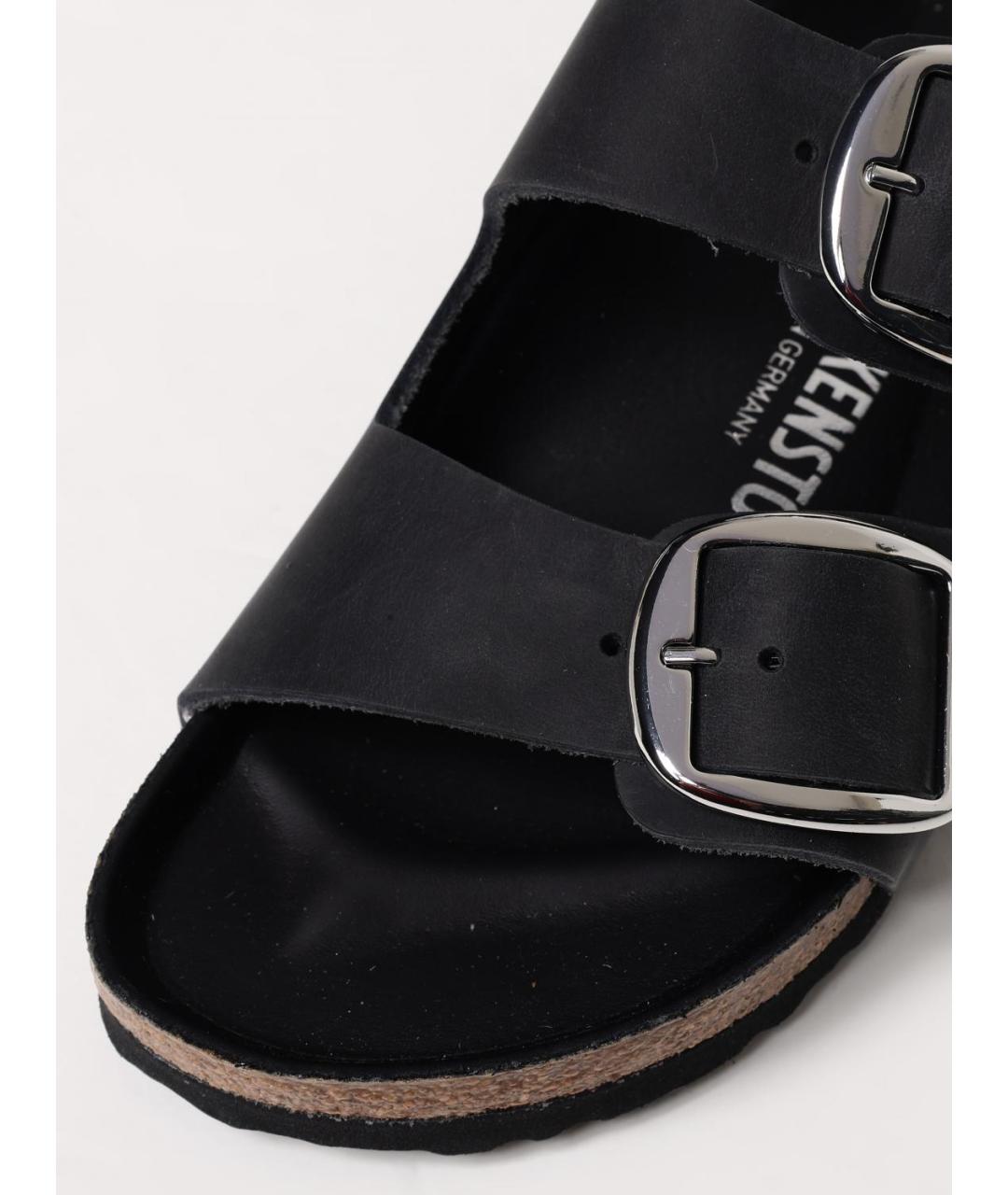 BIRKENSTOCK Черные шлепанцы, фото 4