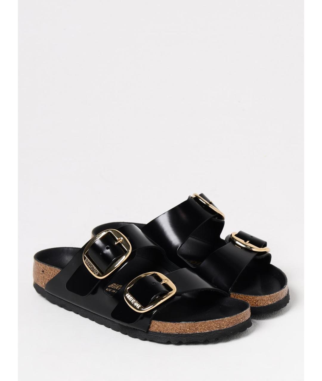 BIRKENSTOCK Черные шлепанцы, фото 2