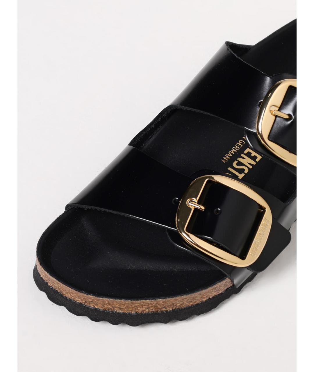 BIRKENSTOCK Черные шлепанцы, фото 4
