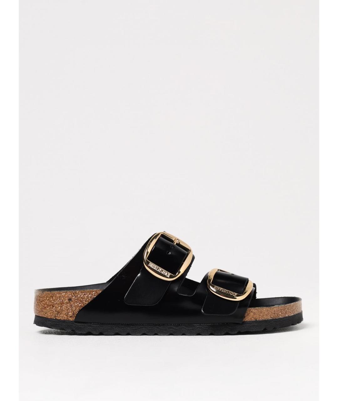 BIRKENSTOCK Черные шлепанцы, фото 5