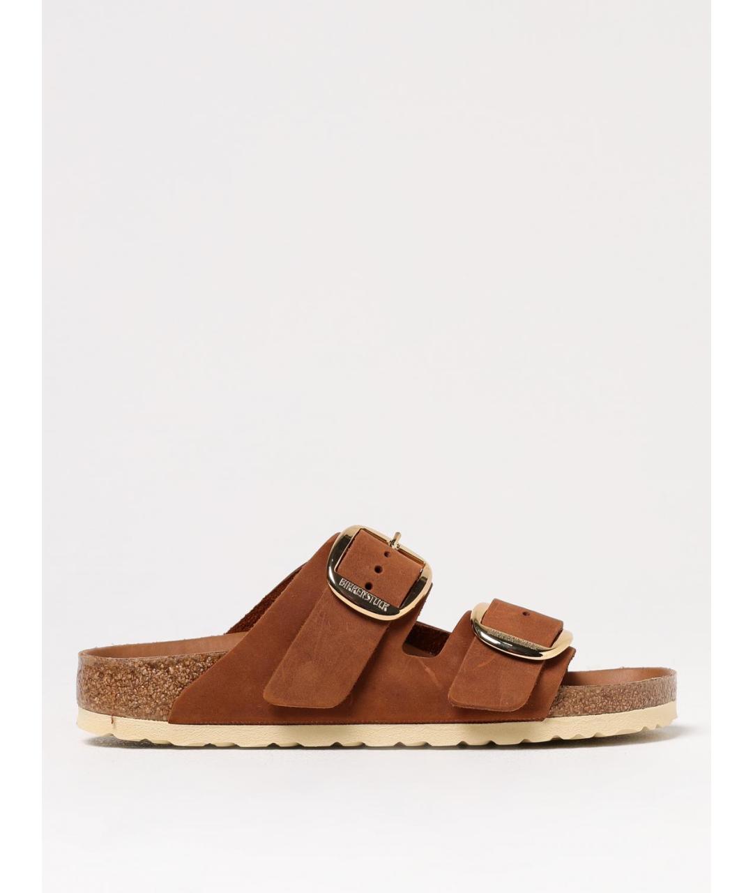 BIRKENSTOCK Коричневые шлепанцы, фото 5