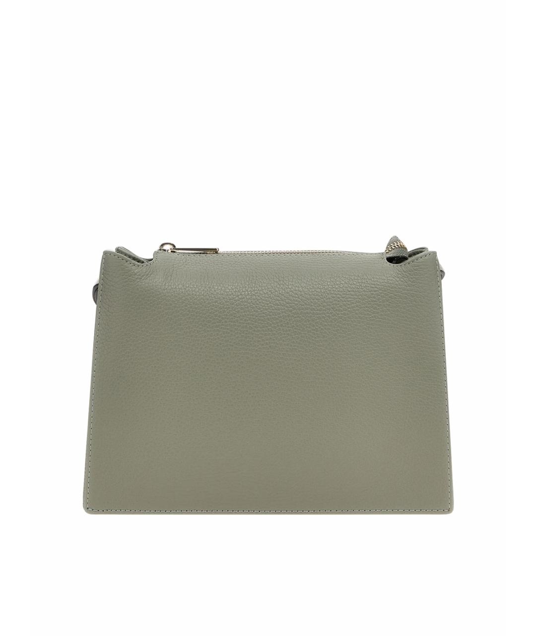 FURLA Зеленая кожаная сумка через плечо, фото 1