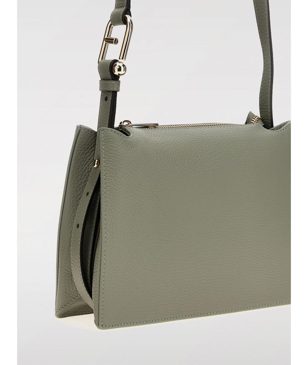 FURLA Зеленая кожаная сумка через плечо, фото 2