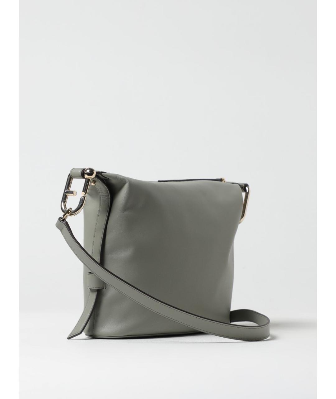 FURLA Зеленая кожаная сумка через плечо, фото 2