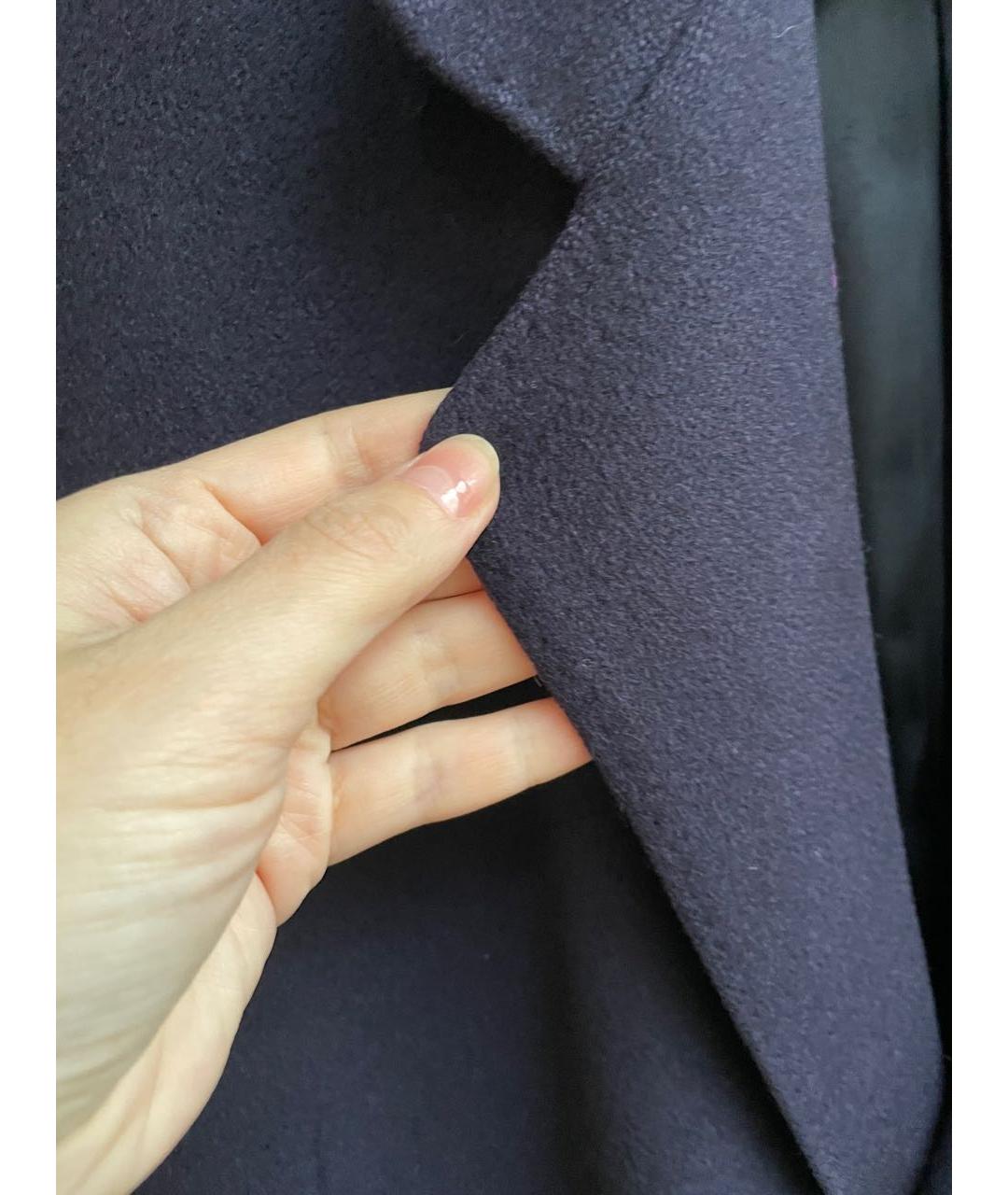BURBERRY Темно-синее кашемировое пальто, фото 7