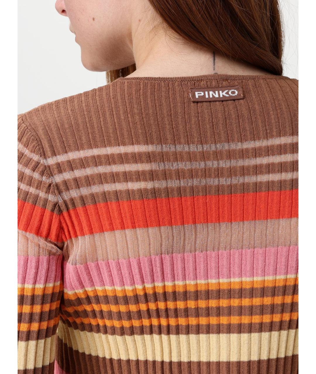 PINKO Мульти хлопковое повседневное платье, фото 4