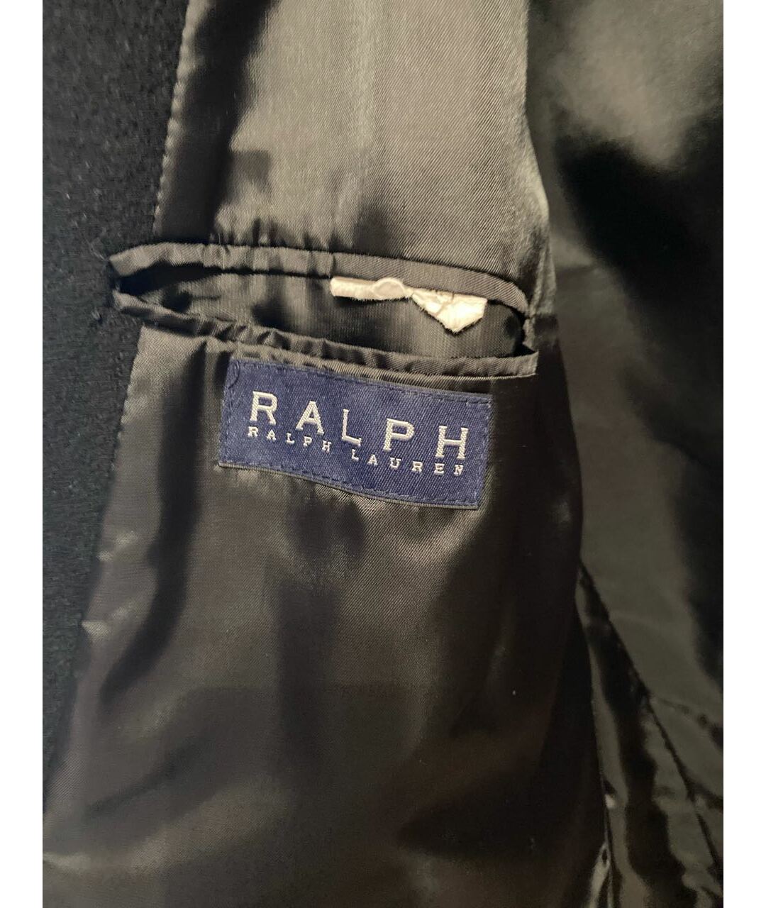 RALPH LAUREN Черное шерстяное пальто, фото 3