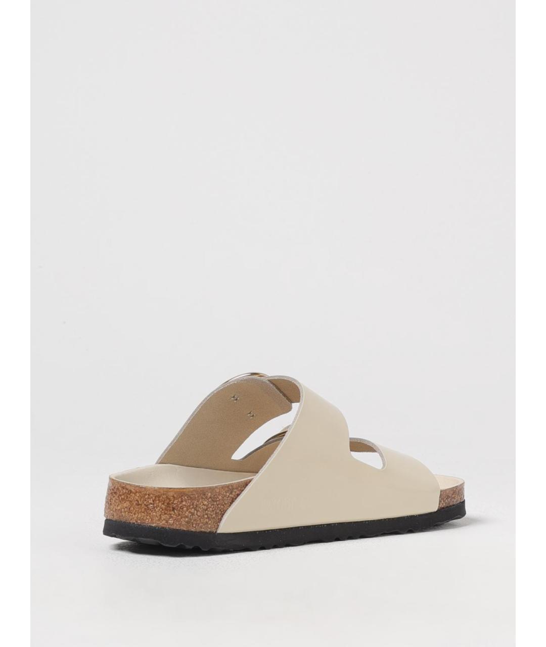 BIRKENSTOCK Бежевые кожаные сандалии, фото 3