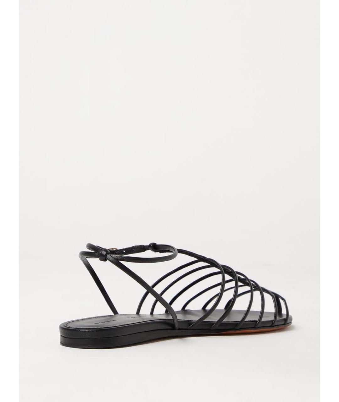 PROENZA SCHOULER Черные кожаные сандалии, фото 3
