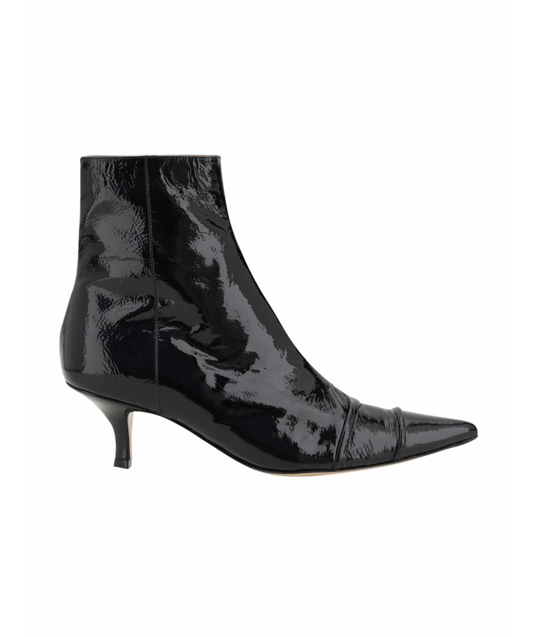 MAISON MARGIELA Черные кожаные ботильоны, фото 4