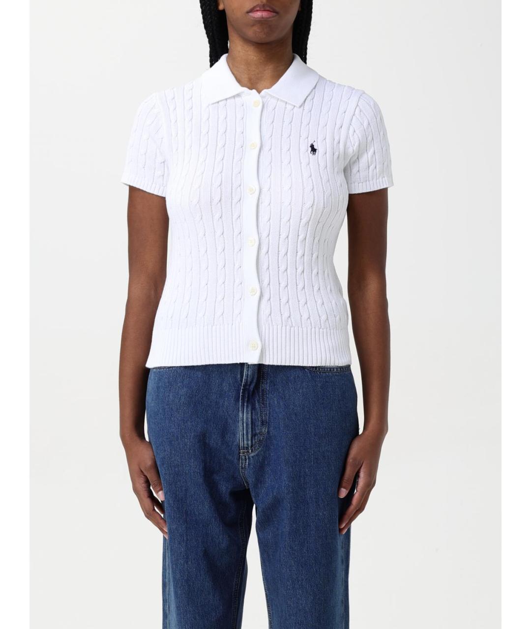 POLO RALPH LAUREN Белый кардиган, фото 2