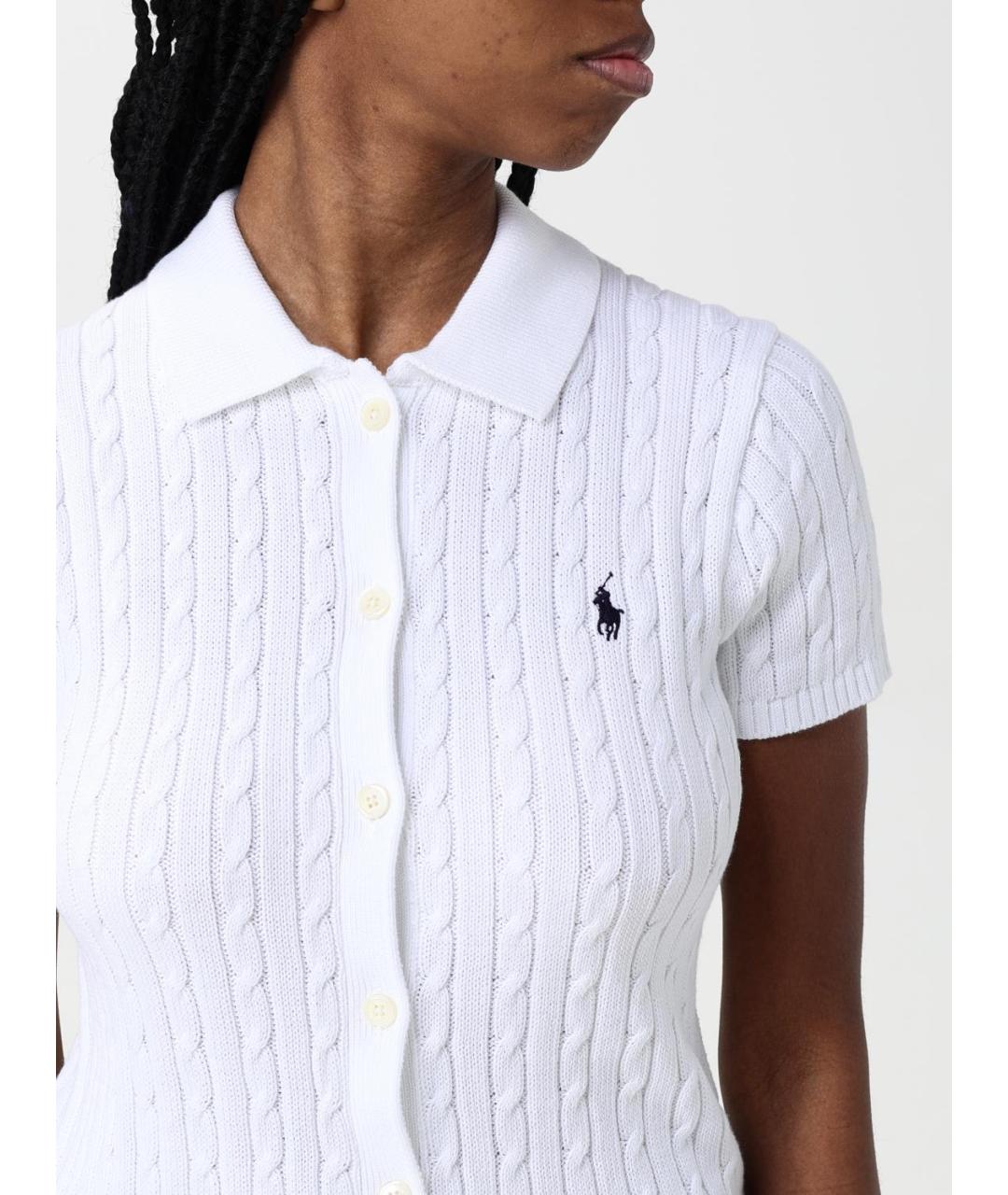 POLO RALPH LAUREN Белый кардиган, фото 4