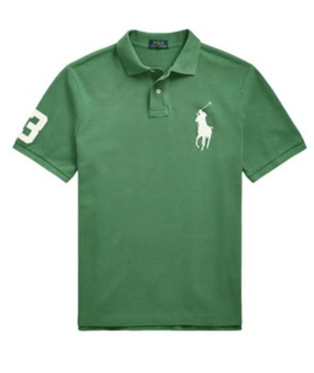 POLO RALPH LAUREN Зеленые поло с коротким рукавом, фото 1