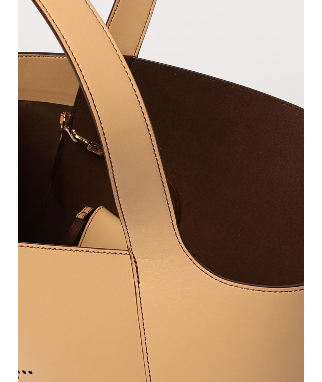 STELLA MCCARTNEY Бежевая сумка тоут из искусственной кожи, фото 5