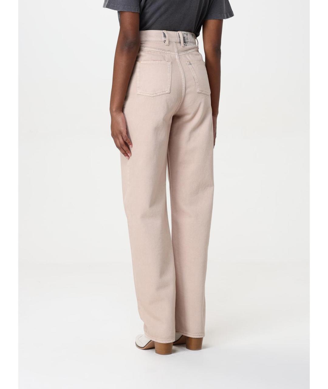GOLDEN GOOSE DELUXE BRAND Розовые прямые джинсы, фото 4