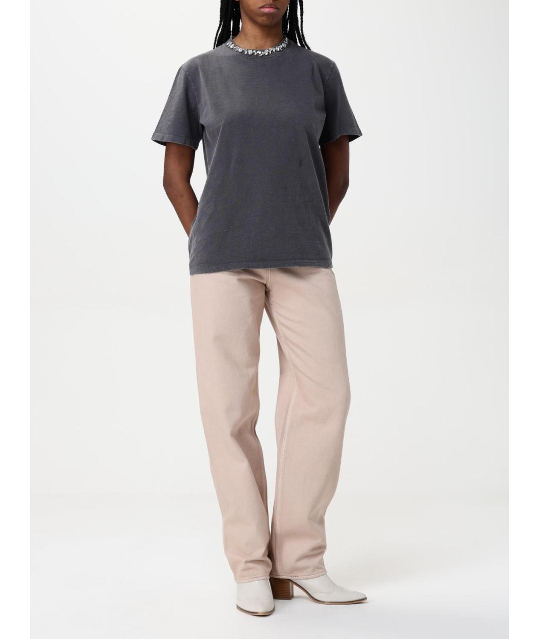 GOLDEN GOOSE DELUXE BRAND Розовые прямые джинсы, фото 3