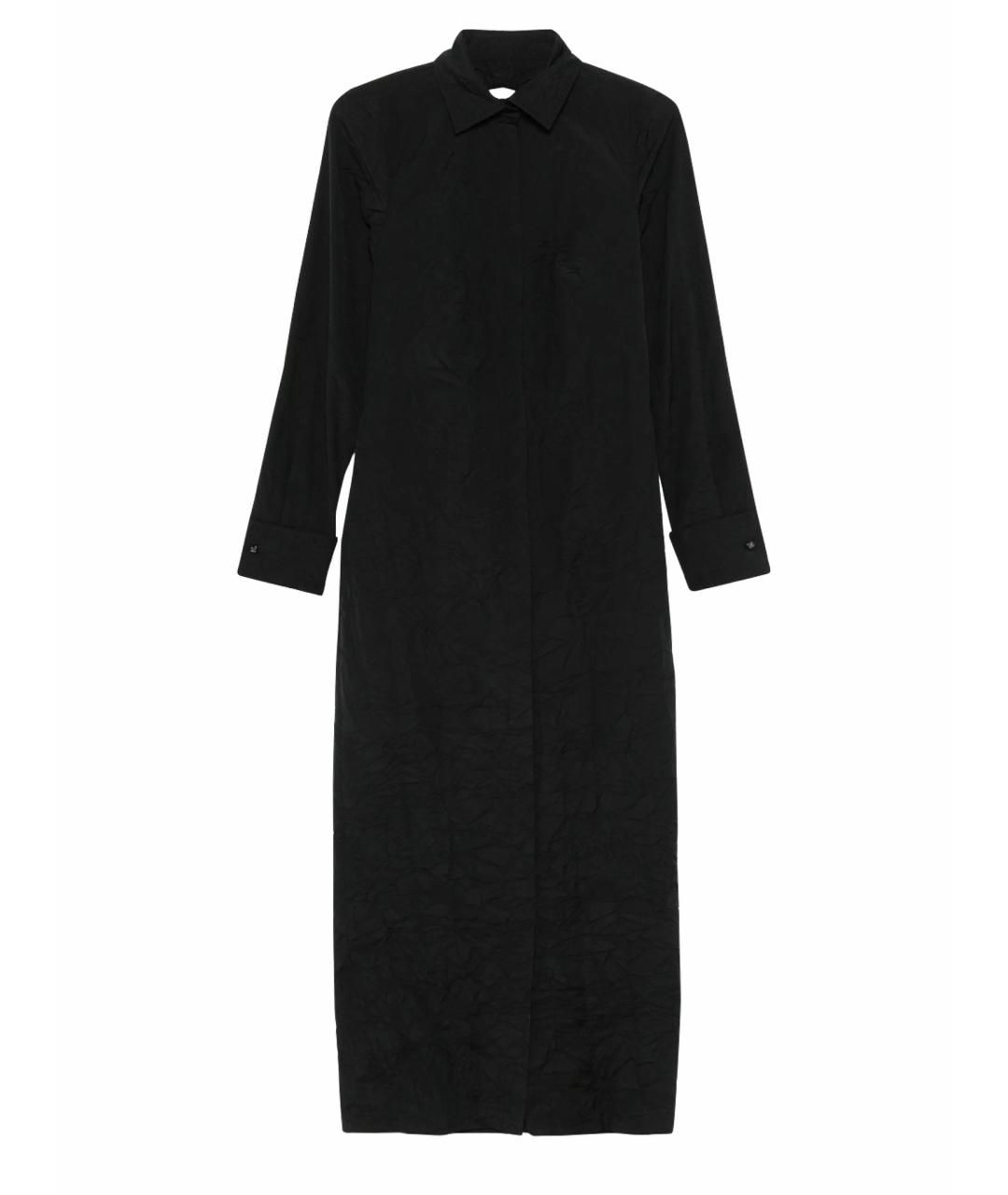 MAX MARA Черное хлопковое повседневное платье, фото 1