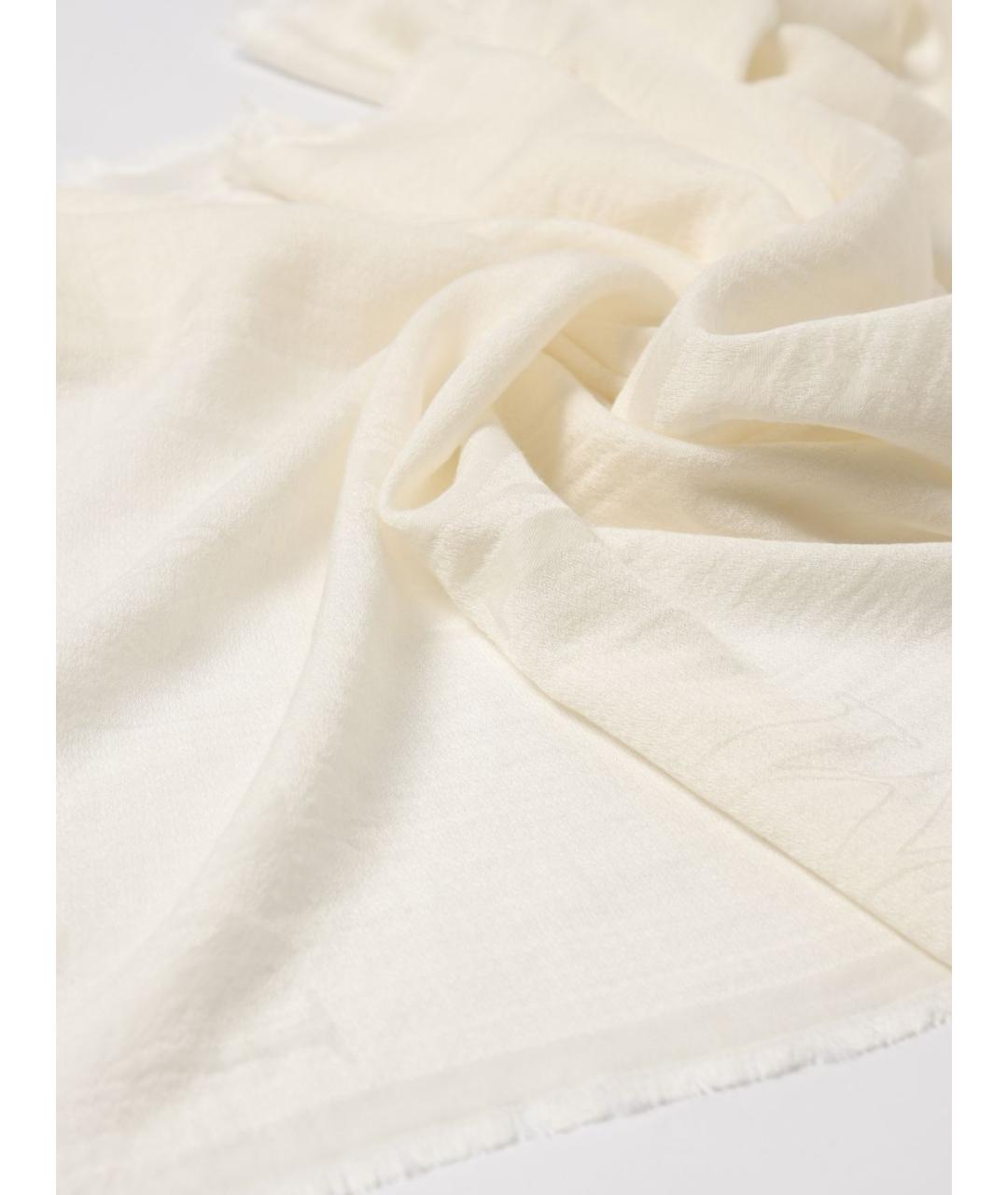 MAX MARA Белый шарф, фото 3